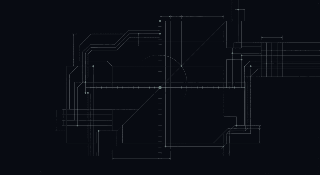 Technical blueprint schematic showing disconnected system nodes representing enterprise ai implementation failure and methodology gap